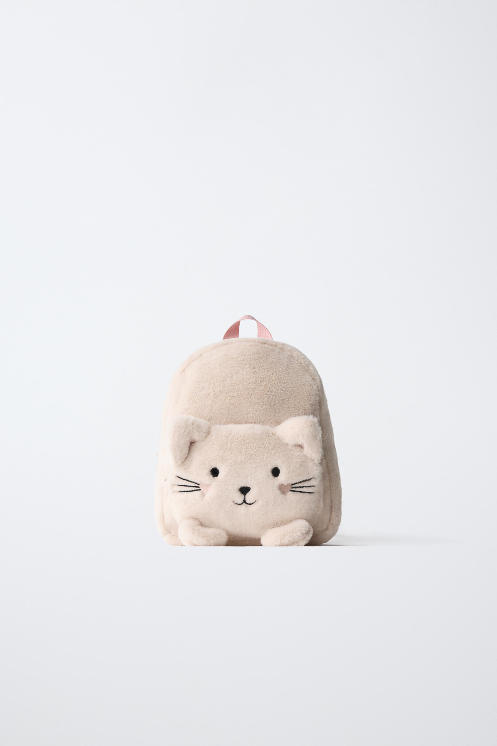 FAUX FUR KITTEN BACKPACK